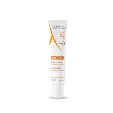 A-derma Sun Protect Invisible Fluid Spf 50+ 40 Ml