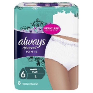Always Discreet Lady Pants Large X 8 Τμχ