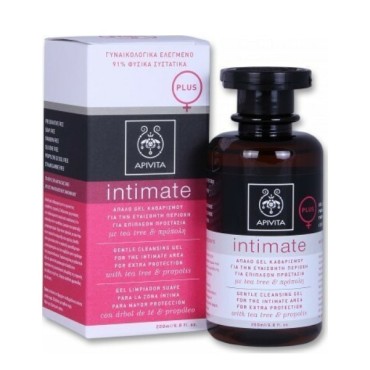 Apivita Intimate Plus Cleansing Gel Με Tea Tree & Πρόπολη 200 ml