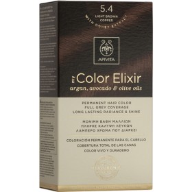 Apivita My Color Elixir Kit Μόνιμη Βαφή Μαλλιών 5.4 Καστανό Ανοιχτό Χάλκινο