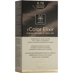 Apivita My Color Elixir Kit Μόνιμη Βαφή Μαλλιών 6.78 Ξανθό Σκούρο Μπεζ Περλέ