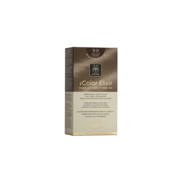 Apivita My Color Elixir Kit Μόνιμη Βαφή Μαλλιών 9.0 Ξανθό Πολύ Ανοιχτό