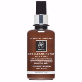 Apivita Γαλάκτωμα Καθαρισμού Προσώπου-Ματιών 3 Σε 1 Με Χαμομήλι & Μέλι 200 ml