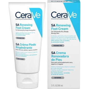 CeraVe SA Renewing Foot Cream Κρέμα Ποδιών 88 ml