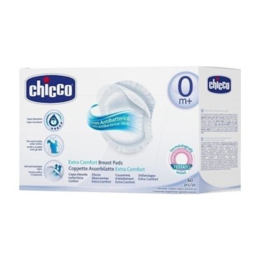 Chicco Επιθέματα Στήθους Αντιβακτηριακά X 60 Τμχ