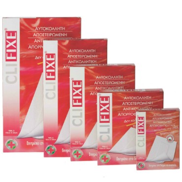 Clifixe Αυτοκόλλητες Αποστειρωμένες Γάζες 10 X  25 cm X 3 Τμχ