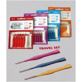 Doft Travel Midi Μεσοδόντια Βουρτσάκια X 8-Κίτρινο