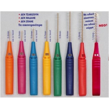 Doft Συναρμολογούμενα Μεσοδόντια Βουρτσάκια 0,6mm X 12-Γαλάζιο