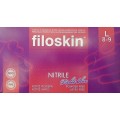 Filoskin Γάντια Νιτριλίου Χωρίς Πούδρα Violet Blue Μωβ Large x 100 Τμχ