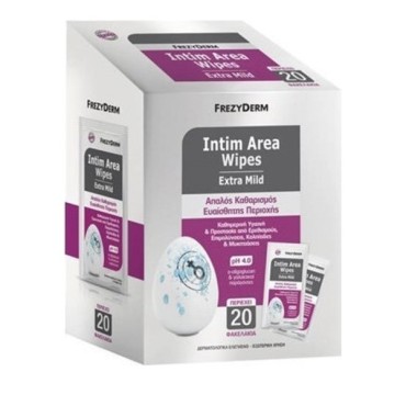 Frezyderm Intim Area Wipes Extra Mild Ph4.0 x 20 Sachets