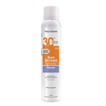 Frezyderm Sun Screen Mousse Spf 30 200 ml
