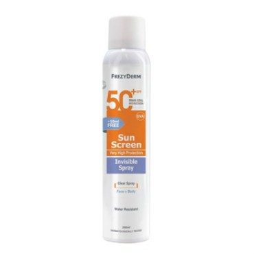 Frezyderm Sunscreen Invisible Spray Spf 50+ 200 ml