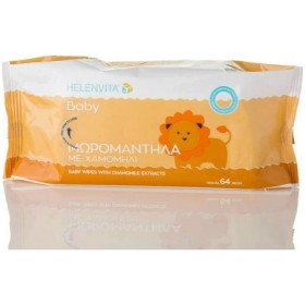 Helenvita Baby Μωρομάντηλα Με Χαμομήλι Χ 64 Τμχ