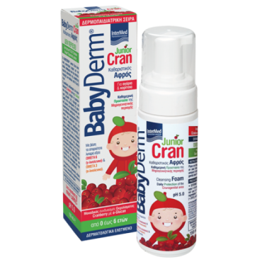 Intermed Babyderm Junior Cran Cleansing Foam 150ml
