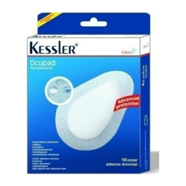 Kessler Ocupad Αυτοκόλλητο Οφθαλμικό Επίθεμα 6 Χ 8 cm X 10 Τμχ