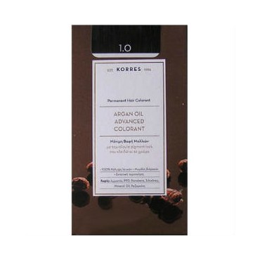 Korres Argan Oil Advanced Colorand 1.0 Μαύρο 50 ml
