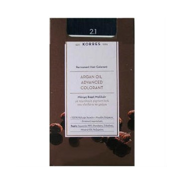 Korres Argan Oil Advanced Colorand 2.1 Μαύρο Μπλε 50 ml