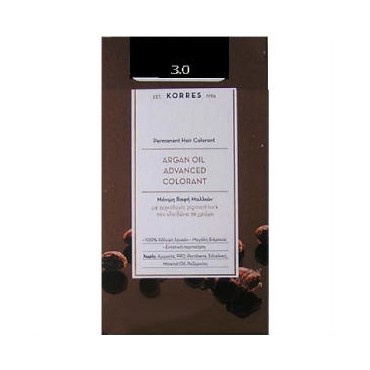 Korres Argan Oil Advanced Colorand 3.0 Καστανό Σκούρο 50 ml