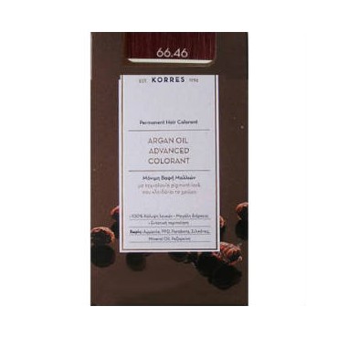 Korres Argan Oil Advanced Colorand 66.46 Έντονο Κόκκινο Βουργουνδίας 50 ml