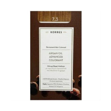 Korres Argan Oil Advanced Colorand 7.3 Ξανθό Χρυσό/Μελί 50 ml
