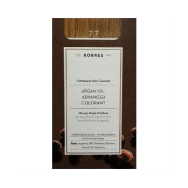 Korres Argan Oil Advanced Colorand 7.7 Ξανθό Μόκα Φυσικό 50 ml