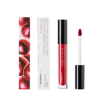 Korres Morello Matte Lasting Lip Fluid 59 Brick Red 3,4 ml