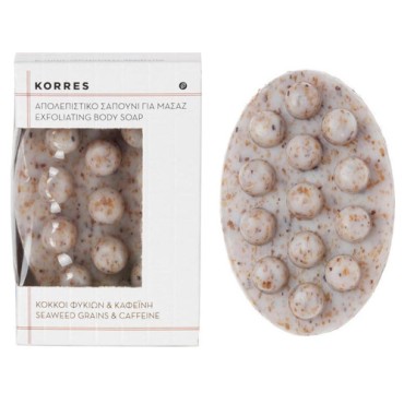 Korres Απολεπιστικό Σαπούνι Μασάζ με Κόκκους Φυκιών και Καφεϊνη 125gr