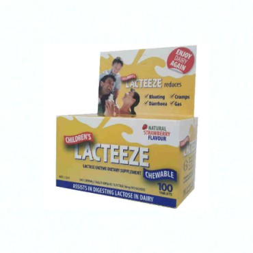 Lacteeze Children's x 100 Chew. Tabls