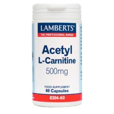 Lamberts Acetyl L-Carnitine 500 mg X 60 Caps