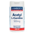 Lamberts Acetyl L-Carnitine 500 mg X 60 Caps