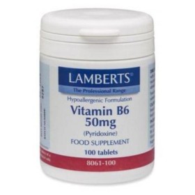 Lamberts B-6 50 mg X 100 Tabs (Pyridoxine)