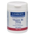 Lamberts B-6 50 mg X 100 Tabs (Pyridoxine)