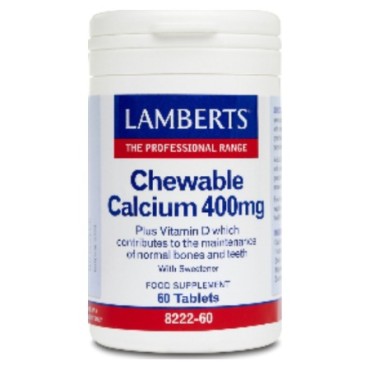 Lamberts Calcium 400 mg X 60 Chewable Tabs