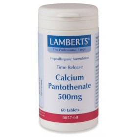 Lamberts Calcium Pantothenate B5 500 mg T/R X 60 Tabs (B-5)