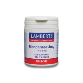 Lamberts Manganese 4 mg (As Citrate) x 100 Tabs