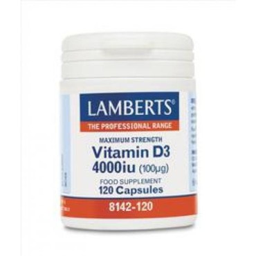 Lamberts Vitamin D3 4000 IU X 120 Caps