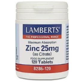 Lamberts Zinc 25 mg (Citrate) X 120 Tabs