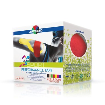 Master Aid Performance Kinesio Tape 5 Cm x 5 M Κόκκινο