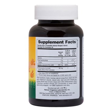 Nature's Plus Animal Parade Vitamin-C X 90 CAPS (Orange)