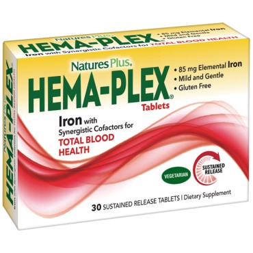 Nature's Plus Hema Plex Time Release X 30 Tabs