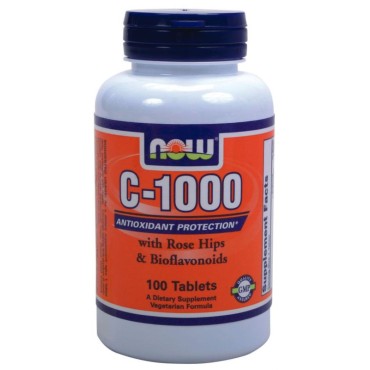 Now Foods C-1000 With Rose Hips & Bioflavonoids X 100 Tabs