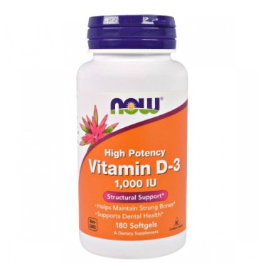 Now Foods D-3 (1000 IU) X 180 Softgels