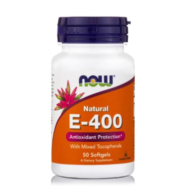 Now Foods E-400 IU Mixed Tocopherols/Unsterified X 50 Softgels
