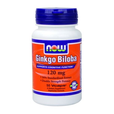 Now Foods Ginkgo Biloba 120 mg X 50 Vcaps