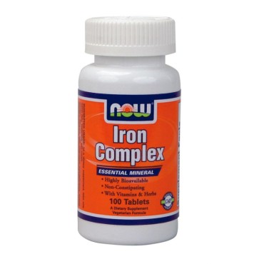 Now Foods Iron Complex Vegetarian X 100 Tabs