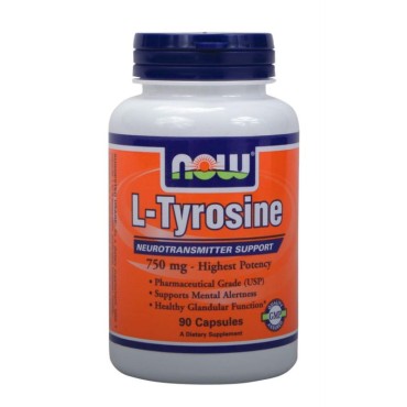 Now Foods L- Tyrosine 750 mg X 90 Caps
