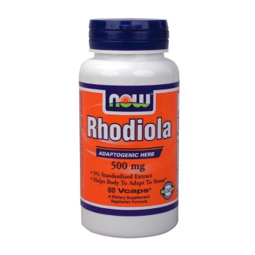 Now Foods Rhodiola Rosea 500 mg 3% Extract X 60 Vcaps