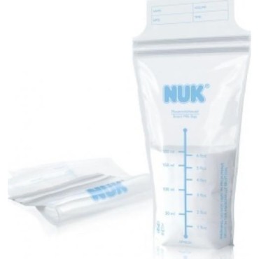 Nuk Σακουλάκια Αποθήκευσης Μητρικού Γάλακτος X 25 Τμχ