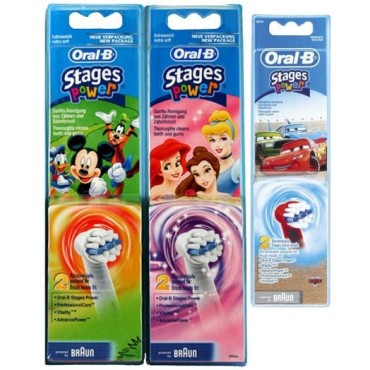 Oral-B Ηλεκτρική Οδοντόβουρτσα Ανταλλακτικό Eb10-2K Παιδικό X 2 Τμχ