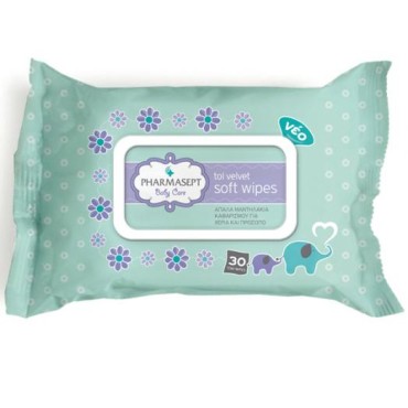 Pharmasept Tol Velvet Baby Soft Wipes X 30 Τμχ